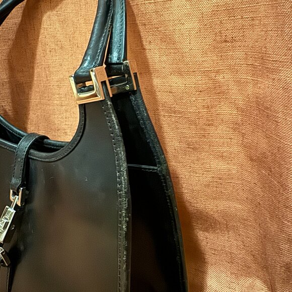 Vintage Gucci Structured Jackie Leather Handbag / Shoulder Bag - Picture 10 of 11
